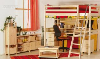 D725 Psací stůl pod horní spaní pravý (včetně výsuvu pro klávesnici)