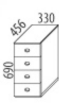 D407 skříň zásuvková