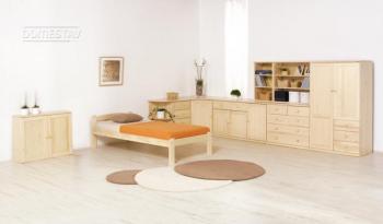 832 Knihovna velká s dvířky (bez soklu)