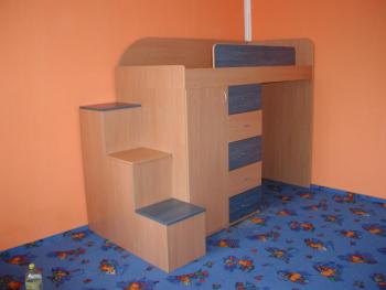 Dětský pokoj č.3      -  zvýšená postel pro kluky - DĚTSKÝ POKOJ