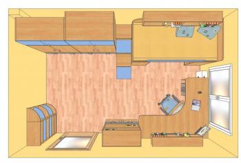 Dětský pokoj z lamina č.101