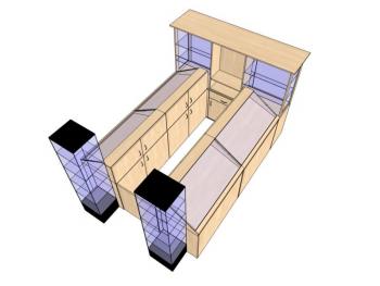 Prdejní stánek dvě věže