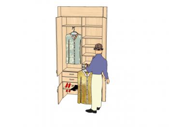 ŠATNÍ SKŘÍŇ DO VÝKLENKU