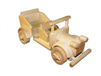 DŘEVĚNÉ AUTO Veterán dvousedadlový VE 44