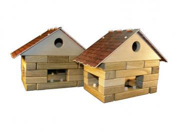 DŘEVĚNÝ Domeček jednoduchý 2ks STV 61