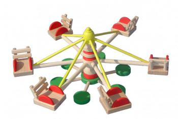 DŘEVĚNÝ Dětský kolotoč  MH 12