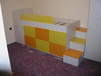 Dětské zvýšené postele s úložným prostorem                       - STUDENTSKÉ POKOJE - DĚT