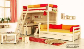 D802 Závěsná police na postel-krátká