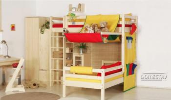 D803 Závěsná police na postel-půlkruh